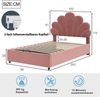 Rosa Polsterbett 90x200 cm Mit Hydraulischem Stauraum Samtbezug Einzelbett Mit 28 Cm Stauraumhöhe Massivholz Bett Lattenrost Inklusive Bild 5