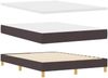vidaXL Boxspringbett mit Matratze Dunkelbraun 140 x 200 cm Stoff 3340216 Bild 4