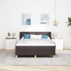 vidaXL Boxspringbett mit Matratze Dunkelbraun 140 x 200 cm Stoff 3340216 Bild 3