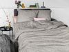 Irisette Mink Flausch Cotton Bettwäsche 200x200 uni Melange silber 8835-11 Bild 4