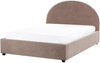 Bett mit Stauraum VAUCLUSE 140 x 200 cm Bouclé Taupe Bild 4