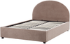 Bett mit Stauraum VAUCLUSE 140 x 200 cm Bouclé Taupe Bild 5