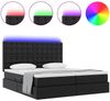 vidaXL Bett mit Stauraum und LED Schwarz 200 x 200 cm Kunstleder 3372817 Bild 4