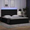 vidaXL Bett mit Stauraum und LED Schwarz 200 x 200 cm Kunstleder 3372817 Bild 5