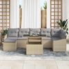 vidaXL Garten-Sofa-Set mit Kissen 8 pcs Beige und Hellgrau 3357783 Bild 3