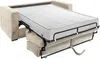 Vente-unique - LORETO Sofa SamtStoff Gelb - B 223 cm95 cm x H 90 cm x L 215 cm Bild 3