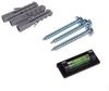 Maclean TV-Regal MC-738 TV Wandregal aus Glas – 35x25 cm, bis 10 kg, 2-tlg, Wandablage für Receiver, Konsole & DVD Player Bild 4