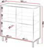 Kommode Arypot 4D, gefräster Front, Griffloses System (Farbe: Cashmere) Bild 5