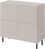 Kommode Arypot 4D, gefräster Front, Griffloses System (Farbe: Cashmere) Bild 3