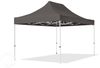 3x6 m Faltpavillon, ECONOMY Stahl 30mm, Seitenteil mit Panoramafenster, dunkelgrau Bild 2