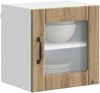 vidaXL Wandglas-Schrank LUCCA Artisan-Eiche 40 x 31 x 40 cm 884852 Bild 3