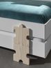 Stapelbett (2er Set) Karlene 204x94x48 MDF Weiß Bild 3