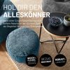 Lumaland Pouf Sitzhocker Cord Ablage kompakt 25x45 cm, pflegeleicht, Indoor Relaxen Bild 3