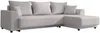 Vente-unique - NESSARO Sofa SamtStoff Grau - B 149 cm x H 80 cm x L 240 cm Bild 5