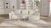 Vente-unique - NESSARO Sofa SamtStoff Grau - B 149 cm x H 80 cm x L 240 cm Bild 2