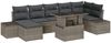 vidaXL Garten-Sofa-Set mit Speicher 8 pcs Grau Poly Rattan 3357962 Bild 2