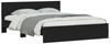 vidaXL Bettgestell mit Kopfteil Schwarz 150x200 cm 3207477 Bild 3