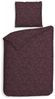 Heckett & Lane Flanell Bettwäsche 135x200 Alloro Blackberry Wine Miniblätter Bild 3