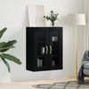 vidaXL Wandschrank Schwarz 69,5x34x90 cm 828461 Bild 3