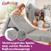Linodino Kindersofa Spielsofa I aus Schaumstoff Bausteine I Spielcouch für Kinder, 3 Jahre Garantie Bild 3