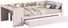 Jugendbett mit Ausziehbett, Schreibtisch, Regal und Lattenrost, 90x200 cm, Einzelbett, Holzbett Bild 5