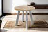 Esszimmertisch rund 80 cm Akazienholz naturfarben silber SOPHIA 76575793 Bild 2