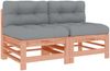 vidaXL Mittelsofas mit Kissen 2 Stk. Massivholz Douglasie 825693 Bild 2