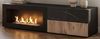 TV-Lowboard Starlet in schwarz, Vicking Eiche und Marmor schwarz mit Kamin 60x122 cm Bild 2