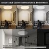 LQWELL® LED Deckenleuchte Dimmbar mit Fernbedienung, 24W 2500LM 3000-6500K RGB LED Deckenlampe, Runde Flache Deckenbeleuchtung IP44 für Wohnzimmer Schlafzimmer Esszimmer Balkon Korridor, 300 * 40mm Bild 3