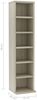 vidaXL CD-Schrank Sonoma-Eiche 21x20x88 cm Holzwerkstoff 800354 Bild 4