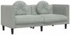 vidaXL 2-tlg. Sofagarnitur mit Kissen Hellgrau Samt 3209257 Bild 4