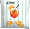 biberna Linon Bettwäsche 0044482 SPRITZ, mint, 1x 155x220 cm + 1x 80x80 cm Bild 3