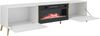 TV-Lowboard Picru 2D EF mit Kamin (Farbe: Cashmere / Cashmere Hochglanz + Gold) Bild 3