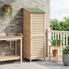 vidaXL Garten Shed Natur 59 x 56 x 176 cm Massivholz aus Fichte 42033460 Bild 3