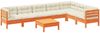 vidaXL 8-tlg. Garten-Sofagarnitur mit Kissen Wachsbraun Kiefernholz 3299482 Bild 2