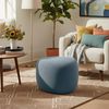 Sitzhocker SUMIR - Stoff Dunkelgrau 52x48x32 cm | Hocker Schlafzimmer Polsterhocker Wohnzimmer Sitzbank Esszimmer Bild 2