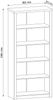 AX LIVING Regal Weiß Palmano R3 – 90 cm breit, vielseitiges Design Bild 2