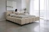 Bett Lucinda - Chenille - creme - 160x200 cm Bild 5