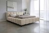 Bett Lucinda - Chenille - creme - 160x200 cm Bild 4