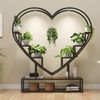 FUROKOY Blumenständer Pflanzenständer Pflanzenregal Blumenregal Outdoor Indoor, 3 Etagen,herzförmig, für Balkon Deko Garten Wohnzimmer Bild 3