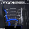 Adormii Gaming-Stuhl Gaming Stuhl ergonomisch Gaming Chair Bürostuhl verstellbare (Gaming Stuhl mit verstellbaren Lendenkissen, Armlehne und Kopfstütze, Gamer Stuhl Bequeme Sitzkissen), gepolsterter Gaming-Stuhl, bis 150 kg Belastbarkeit, mit Wippfunktion Bild 4