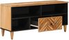 vidaXL Stauraumschränke Braun 100 x 33,5 x 46 cm Massivholz Mango 4018932 Bild 2
