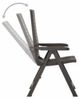 vidaXL Verstellbare Gartenstühle 2 Stk. Kunststoff Anthrazit 315831 Bild 5