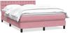 vidaXL Boxspringbett mit Matratze Rosa 160x220 cm Samt 3316652 Bild 2