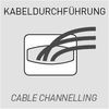 Germania Schreibtisch 4150-261 GW-Altino in Weiß/Basalto-Dunkel, 160 x 75 x 80 cm (BxHxT) Bild 4