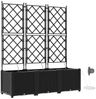 vidaXL Garten-Pflanzgefäß 3 pcs Schwarz 120 x 40 x 142 cm Kunststoff 42002853 Bild 2