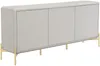 Vente-unique - LYBAKA Sideboard Holz, Platte Beige - B 40 cm x H 82 cm x L 180 cm Bild 3