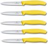 Victorinox | Swiss Classic Gemüsemesser Set | 10 cm Wellenschliff | 5-teilig | lebhaft Gelb | ideal für Tomaten und Gemüse Bild 4