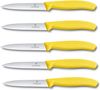 Victorinox | Swiss Classic Gemüsemesser Set | 10 cm Wellenschliff | 5-teilig | lebhaft Gelb | ideal für Tomaten und Gemüse Bild 3