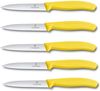 Victorinox | Swiss Classic Gemüsemesser Set | 10 cm Wellenschliff | 5-teilig | lebhaft Gelb | ideal für Tomaten und Gemüse Bild 2